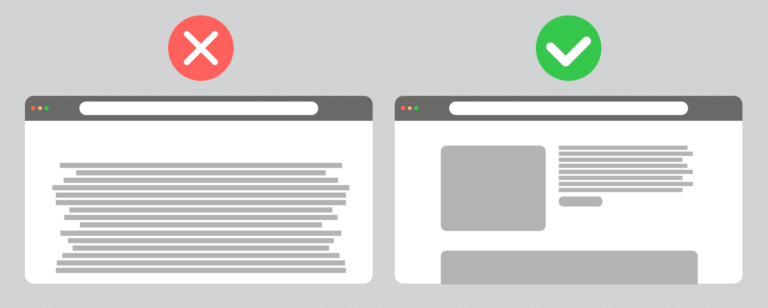 good vs bad webdesign