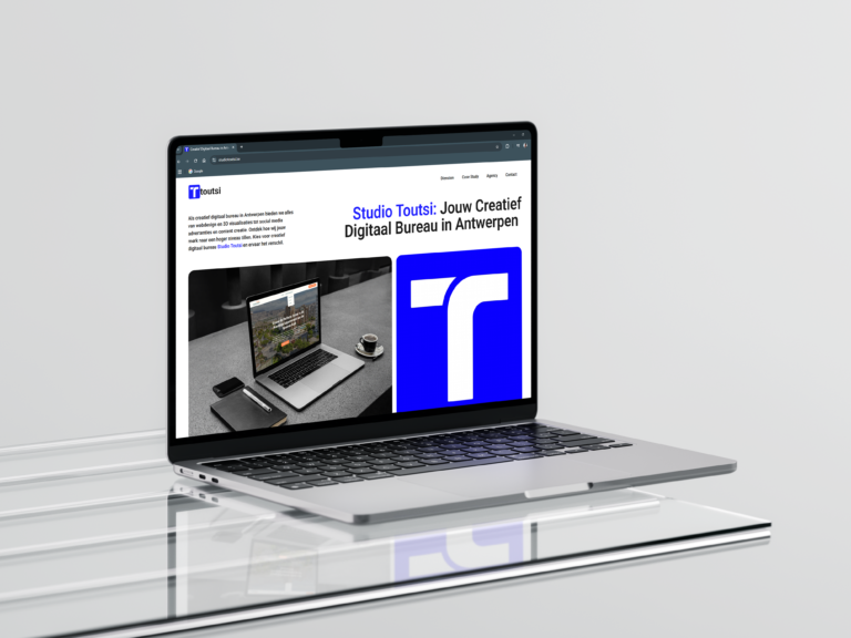 Mockup website Studio Toutsi